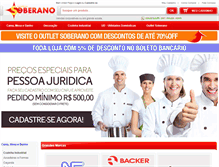 Tablet Screenshot of comercialsoberano.com.br